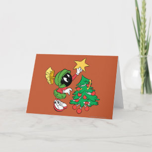 MARVIN MARTIAN™ sätter stjärnan på träd Helgkort