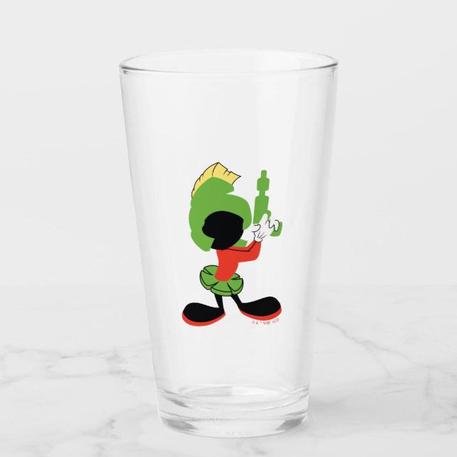 MARVIN MARTIAN™ Silhouette med Raygun Glaskopp (Framsida)