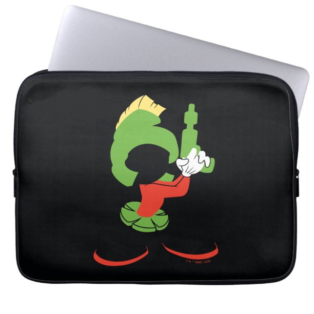 MARVIN MARTIAN™ Silhouette med Raygun Laptop Fodral (Framsidan)
