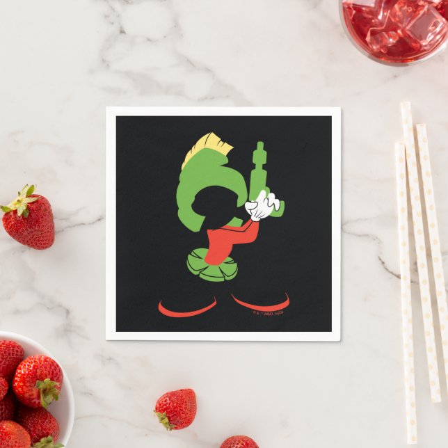 MARVIN MARTIAN™ Silhouette med Raygun Pappersservett (Insitu)