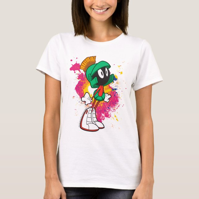 MARVIN MARTIAN™ Stående på Heels Tee Shirt (Framsida)