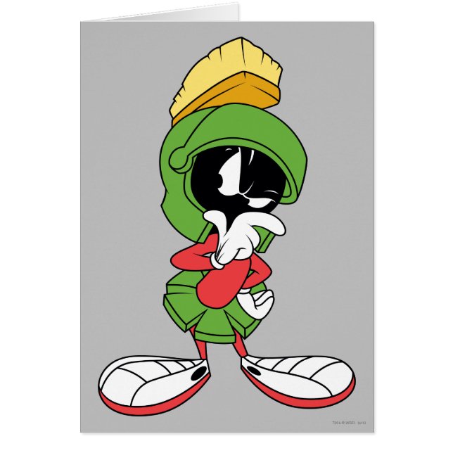 MARVIN MARTIAN™-TÄNKNING HÄLSNINGSKORT (Framsidan)