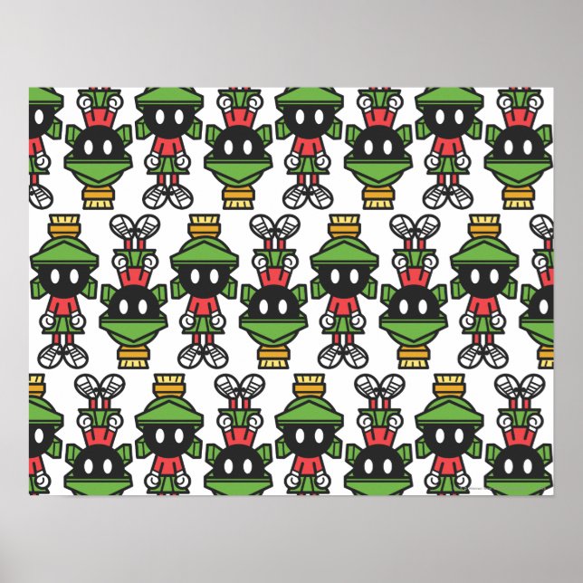 MARVIN MARTIAN™ Tiling Mönster Poster (Framsidan)
