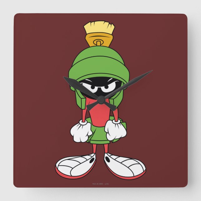 MARVIN MARTIAN™-UPPSÄTTNING FYRKANTIG KLOCKA (Framsida)
