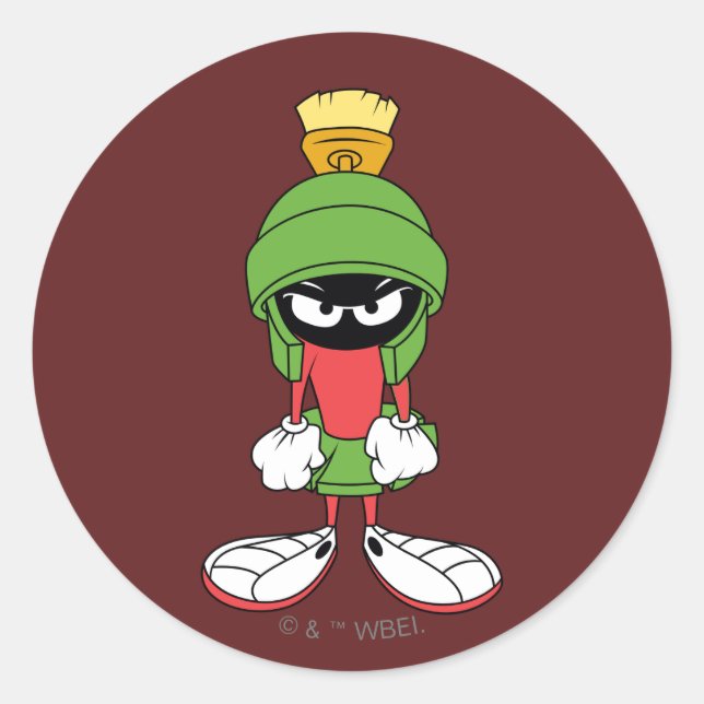 MARVIN MARTIAN™-UPPSÄTTNING RUNT KLISTERMÄRKE (Framsida)
