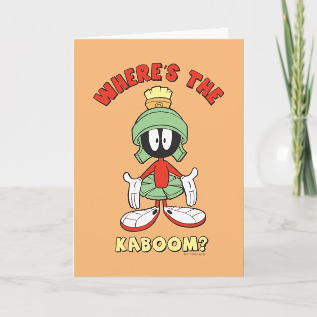 MARVIN MARTIAN™ Var är Kaboom? Kort (Framsida)