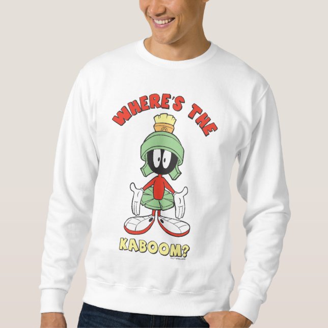 MARVIN MARTIAN™ Var är Kaboom? Lång Ärmad Tröja (Framsida)