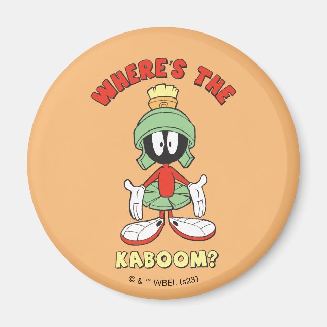 MARVIN MARTIAN™ Var är Kaboom? Magnet (Framsidan)