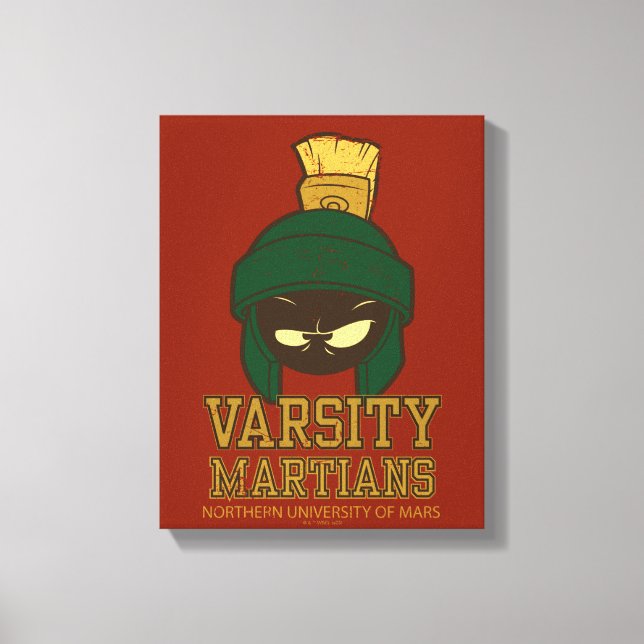 MARVIN MARTIAN™ Varsity Collegiate Graphic Canvastryck (Framsida)