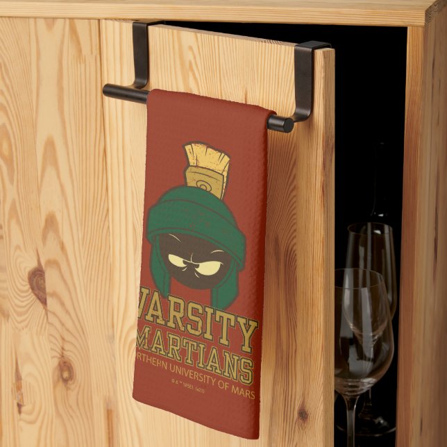 MARVIN MARTIAN™ Varsity Collegiate Graphic Kökshandduk (Thirds Fold)