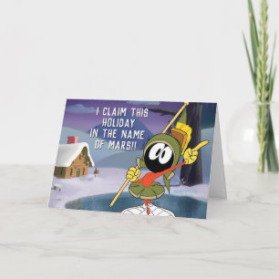 MARVIN MARTIAN™ Winter Cabin Helgkort