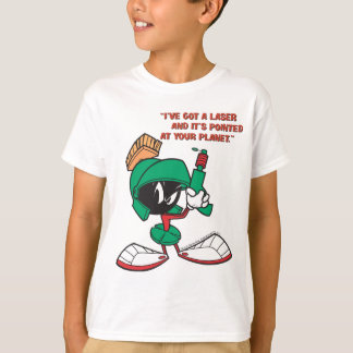 Marvin med laser pekade uppåt t-shirt