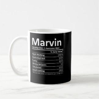 MARVIN Nutrition Funny Birthday Personlig Namn Kaffemugg