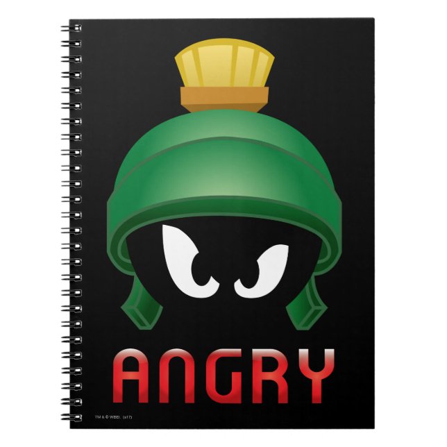 MARVIN THE MARTIAN™ Arg Emoji Anteckningsbok (Framsidan)