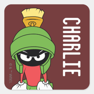 MARVIN THE MARTIAN™ Besviken Fyrkantigt Klistermärke