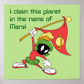 MARVIN THE MARTIAN™ Claimet Planet Poster