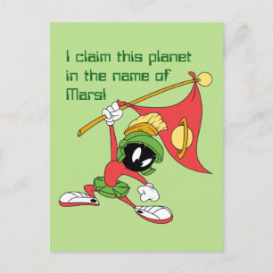 MARVIN THE MARTIAN™ Claimet Planet Vykort