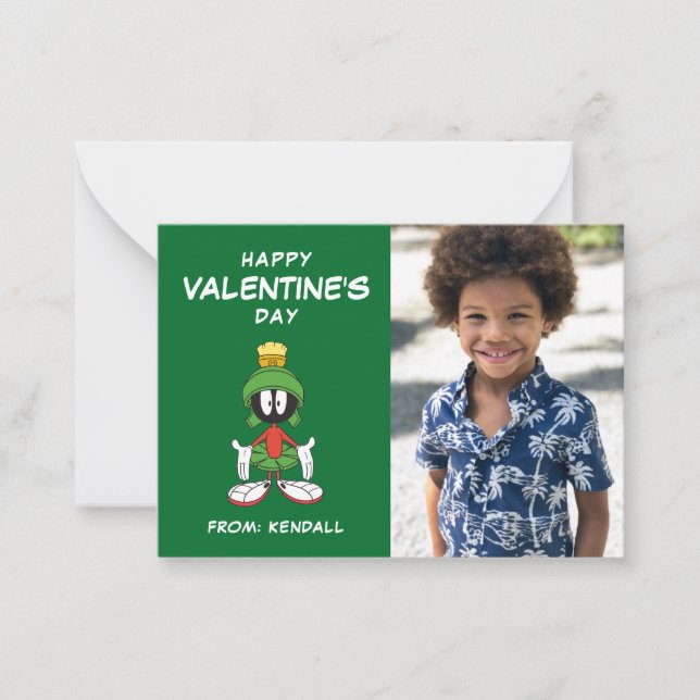 MARVIN THE MARTIAN™ Förvirrad | Alla hjärtans dag Anteckningskort (Framsida)