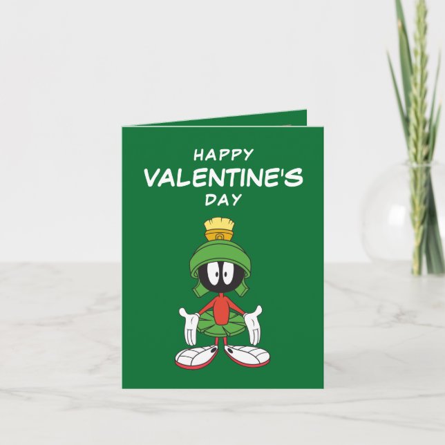 MARVIN THE MARTIAN™ Förvirrad | Alla hjärtans dag Kort (Framsida)