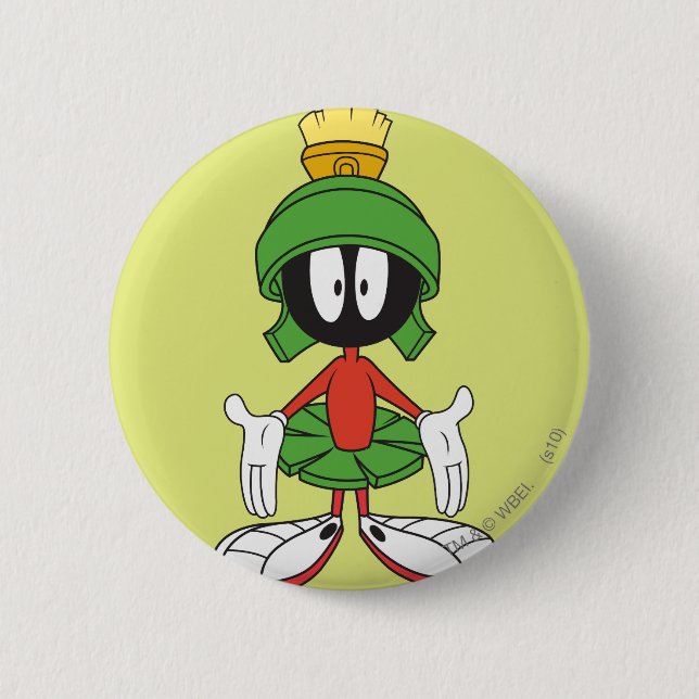 MARVIN THE MARTIAN™ Förvirrad Knapp (Framsida)