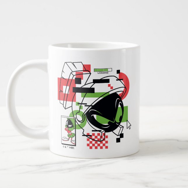 MARVIN THE MARTIAN™ Glitch Jumbo Mugg (Vänster)