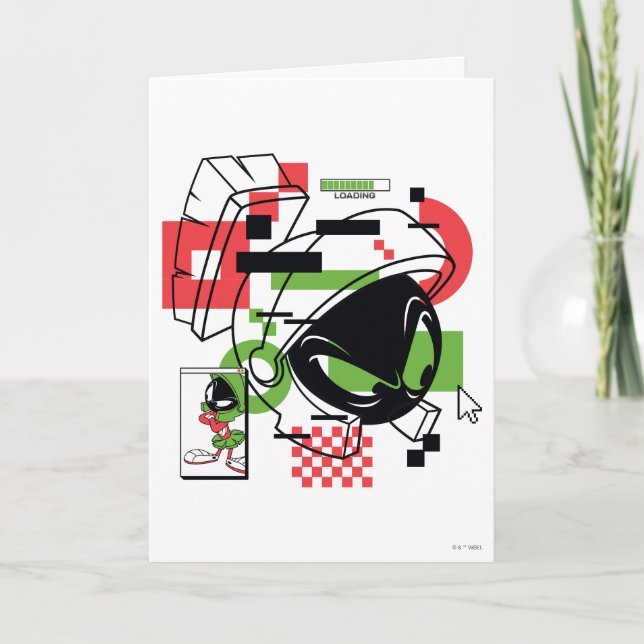 MARVIN THE MARTIAN™ Glitch Kort (Framsida)