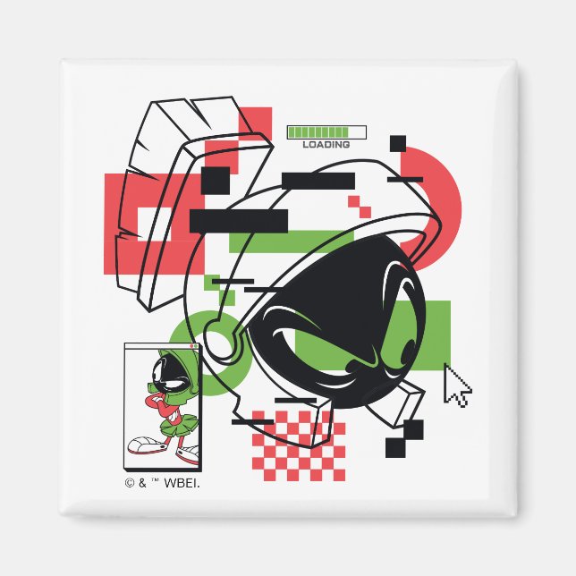 MARVIN THE MARTIAN™ Glitch Magnet (Framsidan)