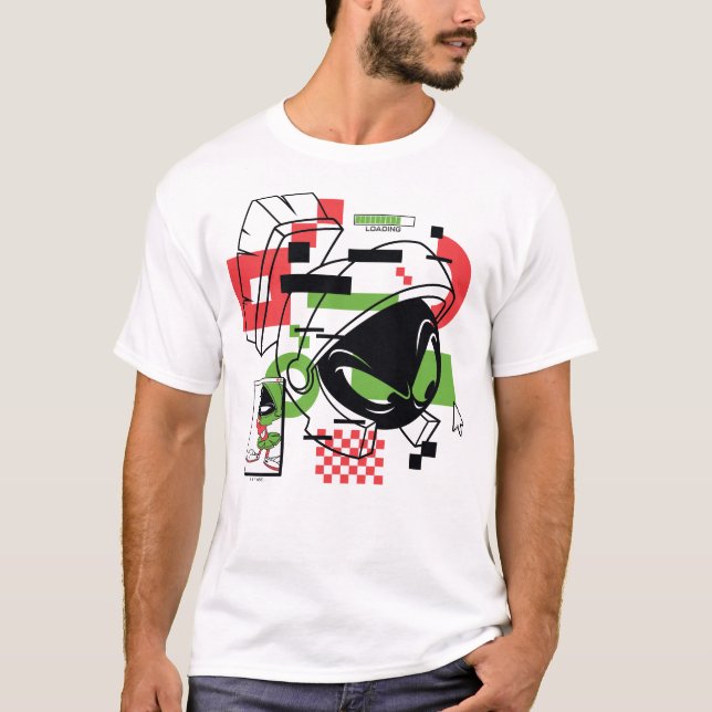 MARVIN THE MARTIAN™ Glitch T Shirt (Framsida)