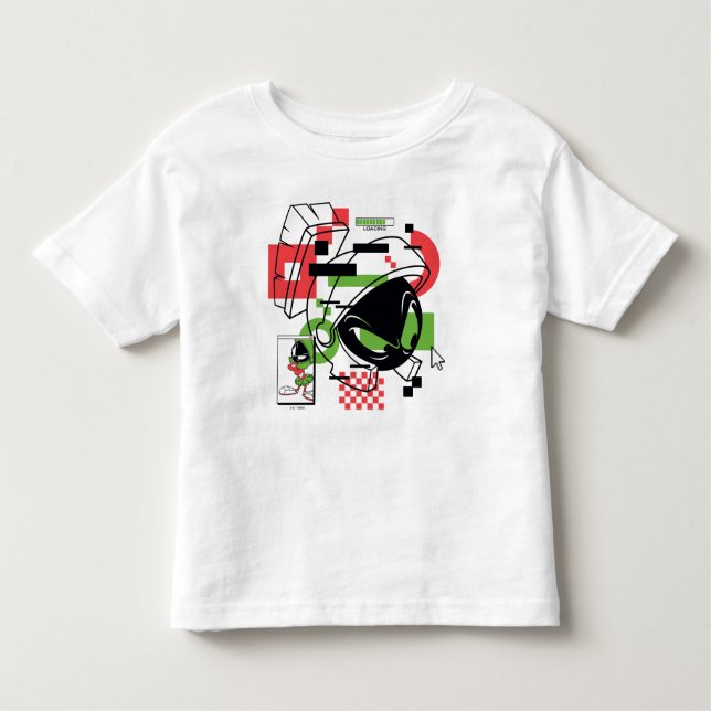 MARVIN THE MARTIAN™ Glitch T Shirt (Framsida)