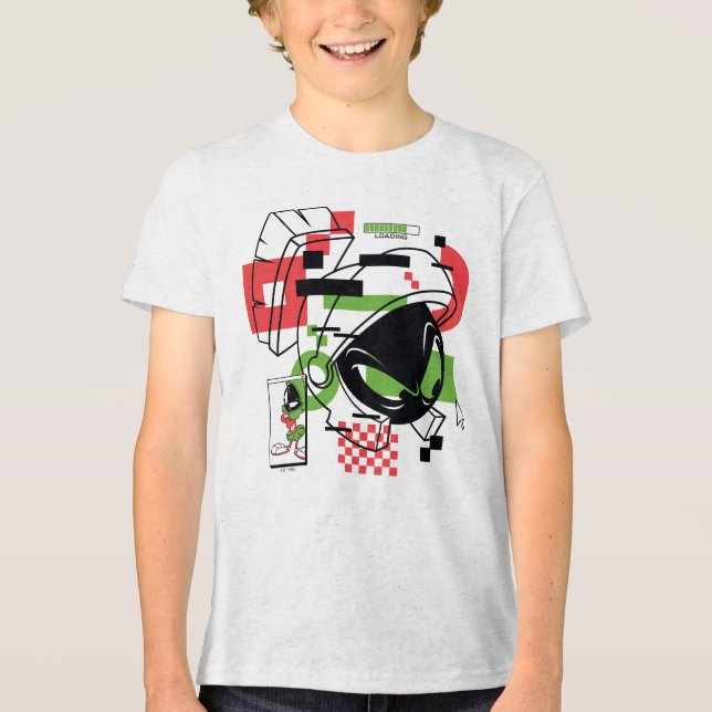 MARVIN THE MARTIAN™ Glitch T Shirt (Framsida)