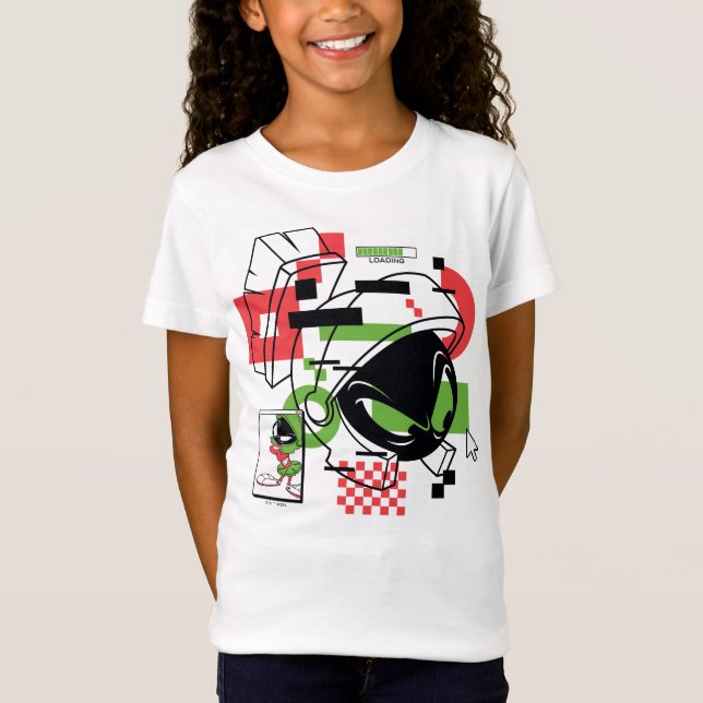 MARVIN THE MARTIAN™ Glitch T Shirt (Framsida)