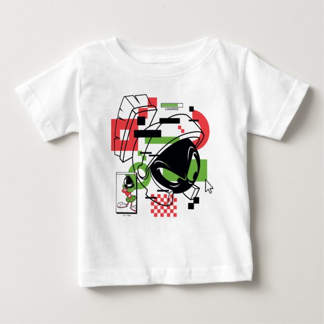 MARVIN THE MARTIAN™ Glitch T Shirt (Framsida)