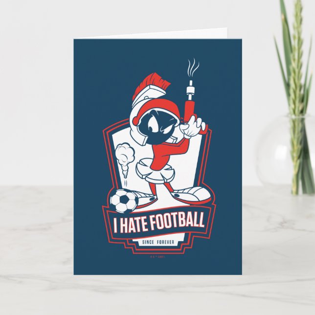 MARVIN THE MARTIAN™ "I Hate Football" Graphic Kort (Framsida)