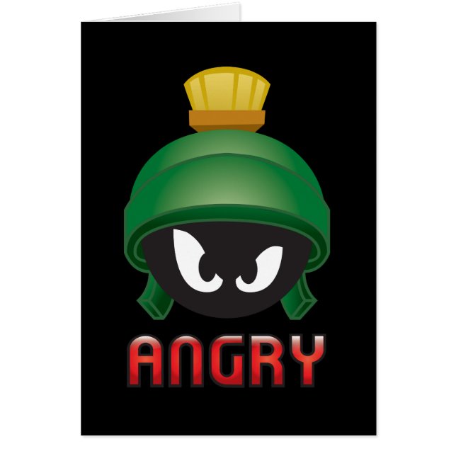 MARVIN THE MARTIAN™ Ilsken Emoji Hälsningskort (Framsidan)