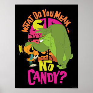 MARVIN THE MARTIAN™ & KRYP BUNNY™ "No Candy" Poster