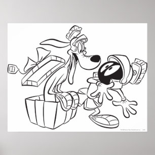 MARVIN THE MARTIAN™ och K-9 present överraskning Poster