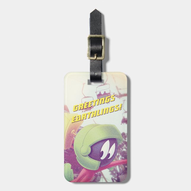 MARVIN the MARTIAN™ on Vacation Bagagebricka (Vertikal Framsida)