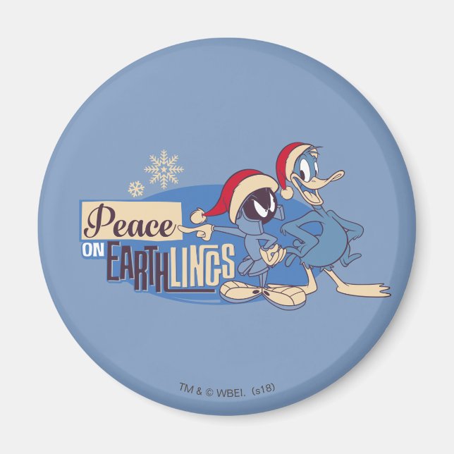 MARVIN the MARTIAN™- Peace on Earthlings Magnet (Framsidan)