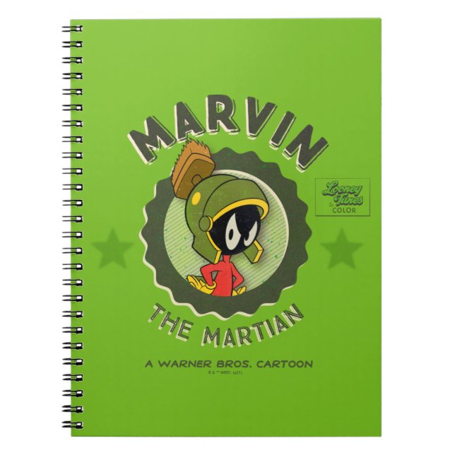 MARVIN THE MARTIAN™ Retro Lobbykort Anteckningsbok (Framsidan)
