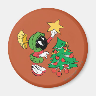 MARVIN THE MARTIAN™ sätter stjärna på julgranen Magnet