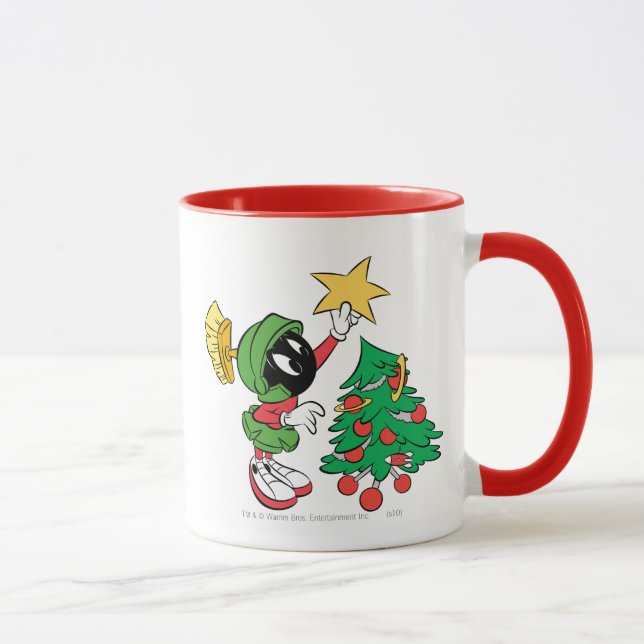 MARVIN THE MARTIAN™ sätter stjärna på julgranen Mugg (Höger)