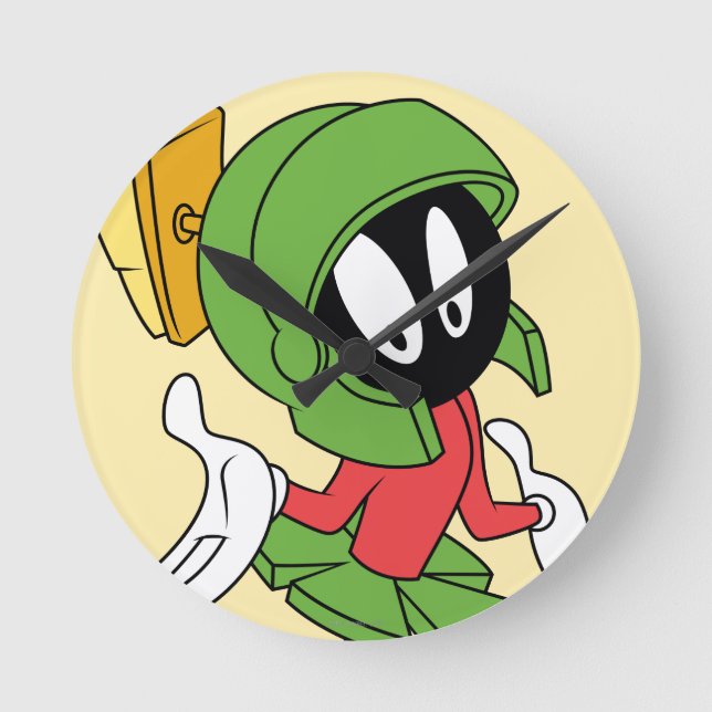 MARVIN THE MARTIAN™ Shrug Rund Klocka (Framsida)