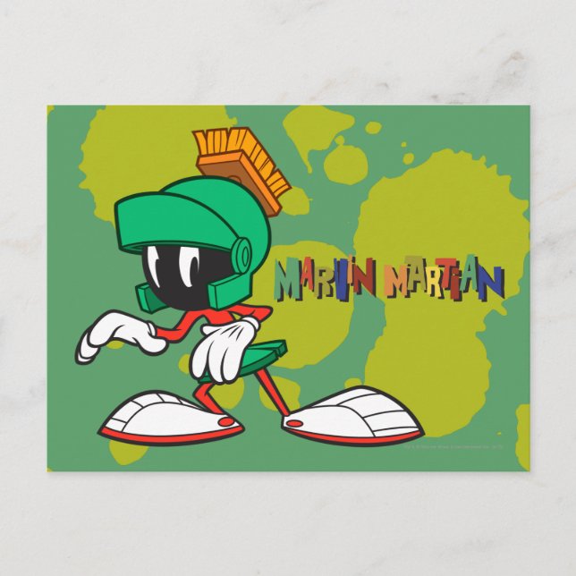 MARVIN THE MARTIAN™ Smygande Vykort (Framsida)