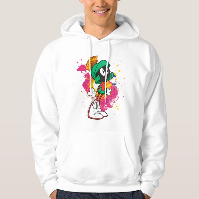 MARVIN THE MARTIAN™ Stående på klackar Sweatshirt Med Luva (Framsida)