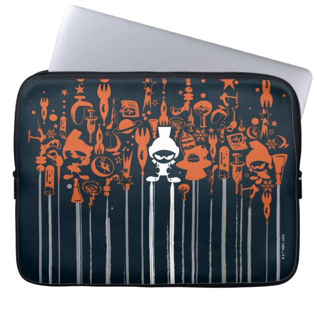 MARVIN the MARTIAN™ Weapons of Mass Destruction Laptop Fodral (Framsidan)
