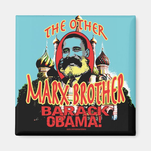 Marx Brother anti Obama Shirt Magnet (Framsidan)