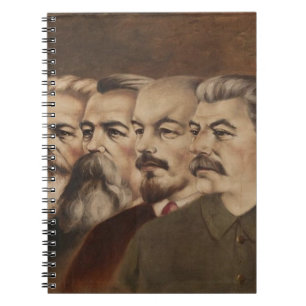 Marx, Engels, Lenin och Stalin Anteckningsbok Med Spiral