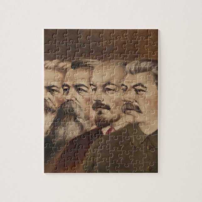 Marx, Engels, Lenin och Stalin Pussel (Vertikal)