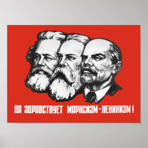 Marx - Engels - Lenin - Sovjetpropaganda Poster