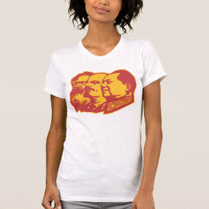 Marx Lenin Mao porträtt T-shirt